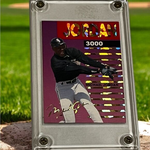 Michael Jordan Sports 3000 Vintage Baseball Trading Card Rare Collectible - Picture 1 of 6